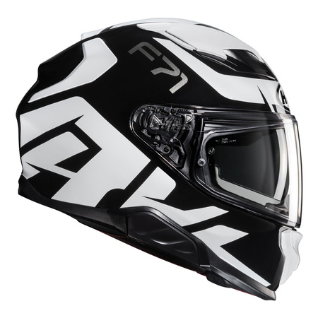 Kask motocyklowy integralny HJC F71 Bard czarny/biały
