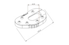 Poszerzenie stopki bocznej PUIG do Suzuki DL650 04-24 Czarny