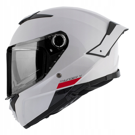 Kask motocyklowy MT THUNDER 4 SV SOLID GLOSS PEARL WHITE biały