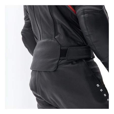 Kurtka motocyklowa skórzana Rebelhorn VELOCE czarny-szary-złoty