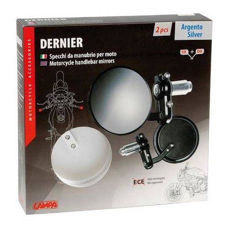 Lusterka motocyklowe LAMPA DERNIER ALU