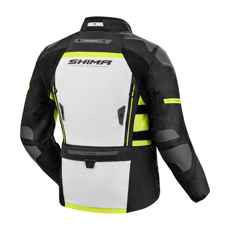 Kurtka motocyklowa SHIMA DUNE FLUO czarny szary żółty fluo