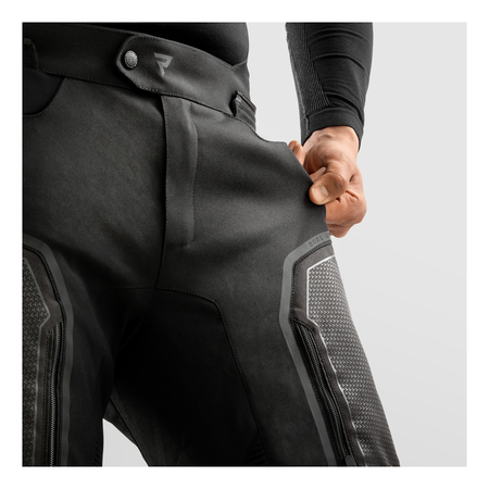 Spodnie motocyklowe REBELHORN BORG II LONG BLACK czarny