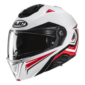 Kask motocyklowy HJC I71N Tricus biały/czerwony