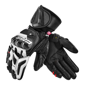 Rękawice motocyklowe damskie SHIMA RS-3 LADY WHITE czarny biały