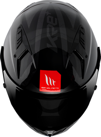 Kask motocyklowy MT KRE+ S SOLID GLOSS CARBON/BLACK czarny