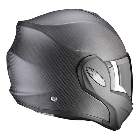 Kask motocyklowy szczękowy SCORPION EXO-TECH EVO CARBON SOLID BLACK MATT czarny mat