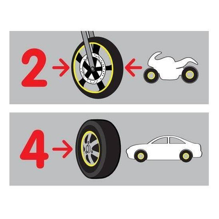 LAMPA Naklejki na obręcze "Racing"- czarne