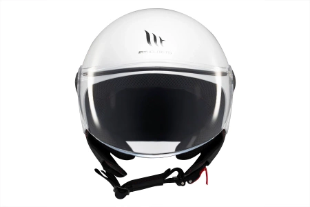 Kask motocyklowy MT STREET S SOLID GLOSS PEARL WHITE biały