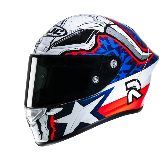 Kask motocyklowy integralny sportowy HJC RPHA 1 Garrett Gerloff Replica biały/czerwony