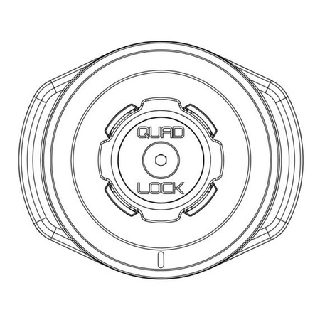 Uchwyt Głowica Wodoodporny Indukcja Bezprzewodowo Ładowanie QUAD LOCK Uniwersalne
