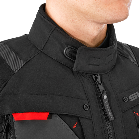 Kurtka motocyklowa tekstylna miejska Shima HERO 2.0 czerwony