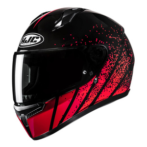 Kask motocyklowy integralny HJC C10 Haven czarny/czerwony