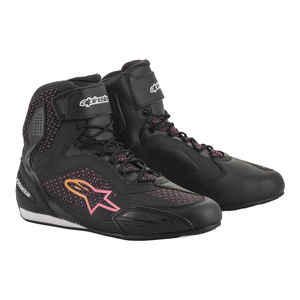 Buty krótkie ALPINESTARS FASTER-3 RIDEKNIT BLACK/YELLOW/PINK czarny żółty różowy