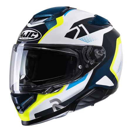 Kask motocyklowy integralny HJC RPHA 71 Hapel niebieski/żółty