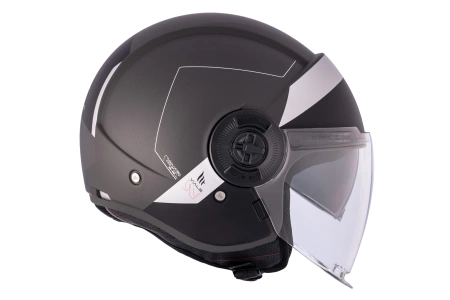 Kask motocyklowy MT VIALE SV S 68 UNIT MATT GREY szary czarny biały