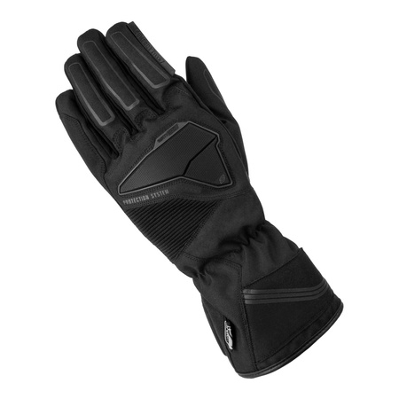 Rękawice motocyklowe skórzane wodoodporne membrana OZONE TOURING WP czarne