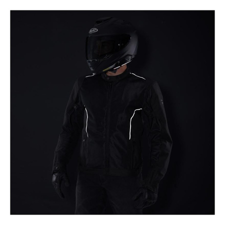 Kurtka motocyklowa tekstylna miejska Rebelhorn WAVE czarny