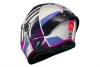 Kask motocyklowy MT STINGER 2 TRON WHITE/PINK/BLUE