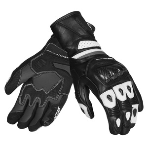 Rękawice motocyklowe damskie SECA ATOM LADY WHITE czarny biały