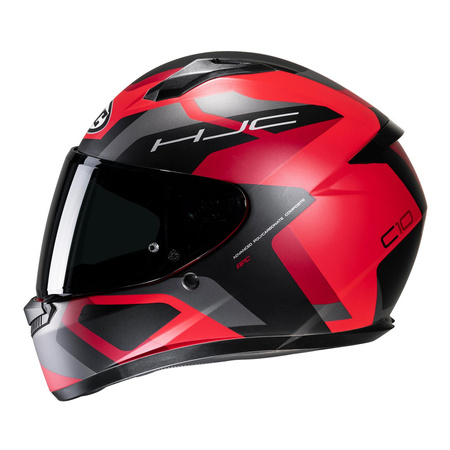 Kask motocyklowy integralny HJC C10 Tins czarny/czerwony