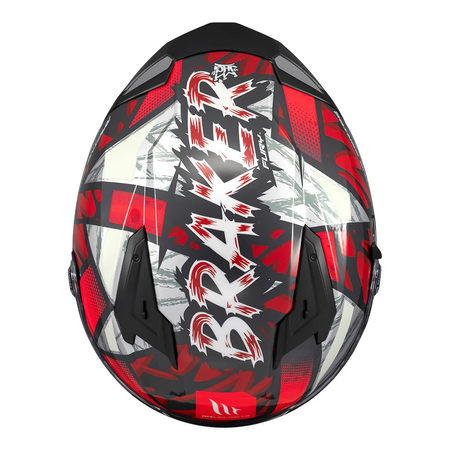 Kask motocyklowy MT BRAKER SV FURY BLACK/GREY/RED