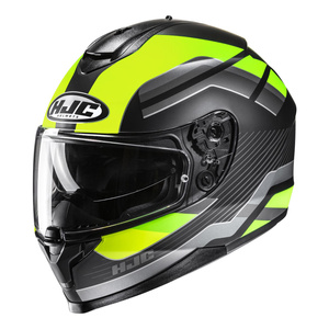 Kask motocyklowy integralny HJC C70N Belis czarny/zielony
