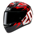 Kask motocyklowy integralny HJC C10 Diablo Mask czarny/czerwony