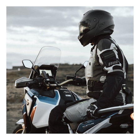 Kurtka motocyklowa tekstylna Rebelhorn PATROL szary-czarny-żółty fluo