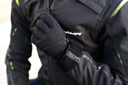 Rękawice motocyklowe miejskie na zimę Shima OSLO WIND czarny