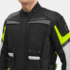 Kurtka motocyklowa VORG CUMULUS FLUO czarny szary żółty fluo