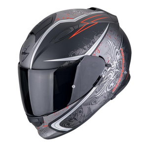 Kask motocyklowy integralny SCORPION EXO-491 RUN MATT BLACK/RED czarny czerwony