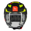 Kask otwarty dziecięcy MT LITE KIDS DINO MATT czarny żółty zielony czerwony
