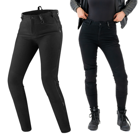 Damskie jeansy motocyklowe Shima FLEXX czarny