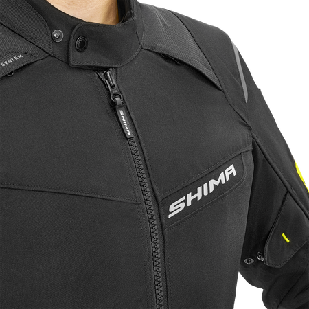 Kurtka motocyklowa tekstylna miejska/turystyczna Shima RUSH 2.0 fluo