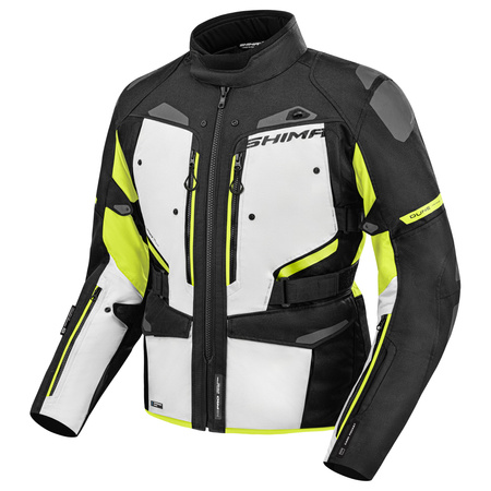 Kurtka motocyklowa SHIMA DUNE FLUO czarny szary żółty fluo