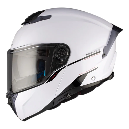 Kask motocyklowy MT ATOM 2 SV SOLID GLOSS PEARL WHITE biały