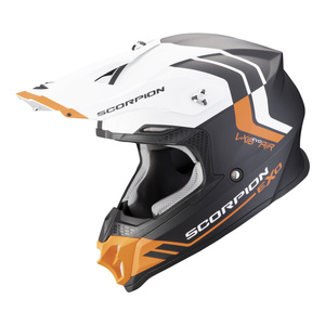 Kask motocyklowy SCORPION VX 16 EVO AIR FUSION BLACK/ORANGE czarny pomarańczowy