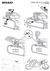 Stelaż kufra bocznego 4P motocyklowego SHAD Terra do Honda X-ADV