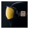 Gogle Snowboardowe IMX Peak Black Matt/Graphic Black - Szyba Podwójna Gold Irridium + Brown