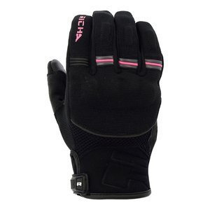 Rękawice motocyklowe damskie RICHA SCOPE LADY PINK czarny różowy