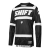 Bluza motocyklowa cross / mx SHIFT 3LACK STRIKE BLACK/WHITE biały czarny