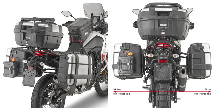 Stelaż kufrów bocznych GIVI One-Fit Monokey - Yamaha Ténéré 700 (2019)