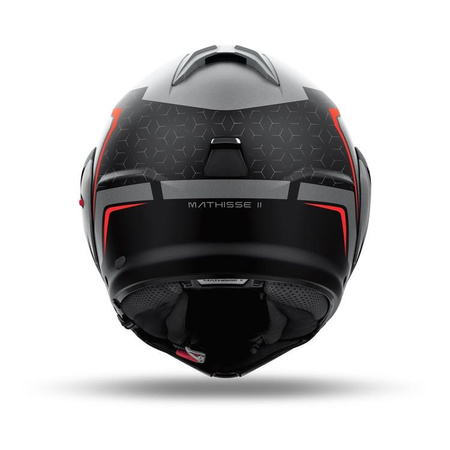 Kask motocyklowy AIROH MATHISSE II MAGNET MATT czerwony szary czarny