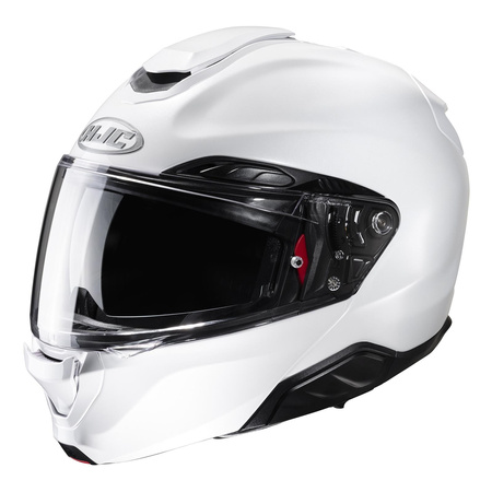 Kask motocyklowy szczękowy HJC RPHA 91 perłowy biały