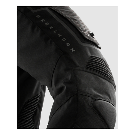 Spodnie motocyklowe REBELHORN BORG II LONG BLACK czarny