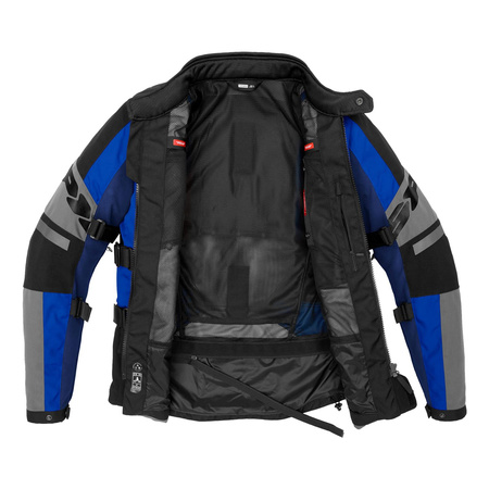 Kurtka motocyklowa SPIDI 4 SEASON EVO BLUE szary czarny niebieski
