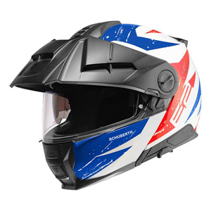 Kask motocyklowy SCHUBERTH E2 ECE EXPLORER BLUE niebieski czerwony biały