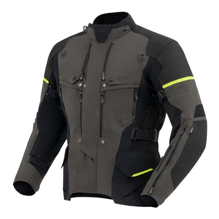 Kurtka motocyklowa tekstylna turystyczna Rebelhorn RANGE czarny-antracyt-żółty fluo