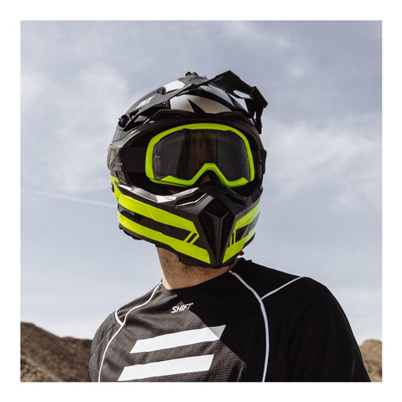 Gogle motocyklowe IMX Endurance Flip - Szyba Dark Smoke + Clear (2 szyby w zestawie)